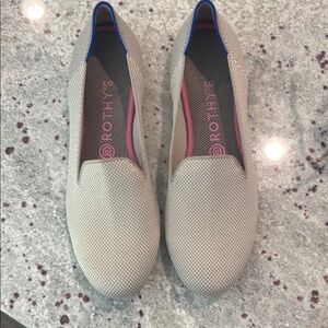 Rothy's linen double stitch loafers. Worn minimally